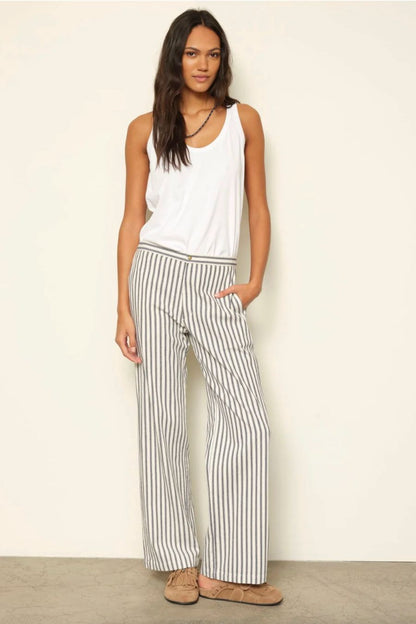 Pascale Pant in Blue Slate Stripe