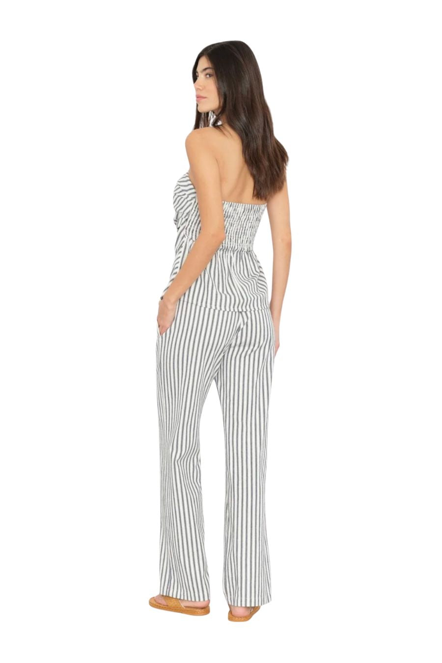 Pascale Pant in Blue Slate Stripe