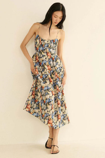 Benoit Dress in Petit Jardin De Villandry
