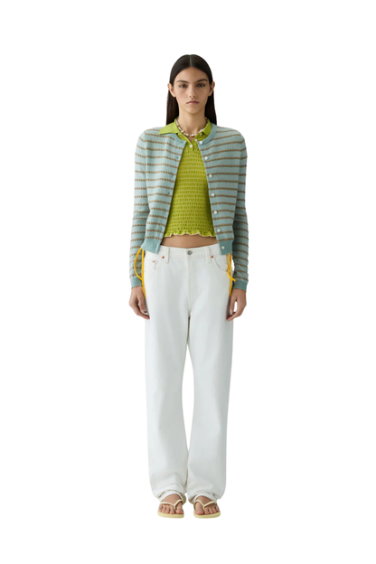Jane Cardigan in Sage Brush Combo