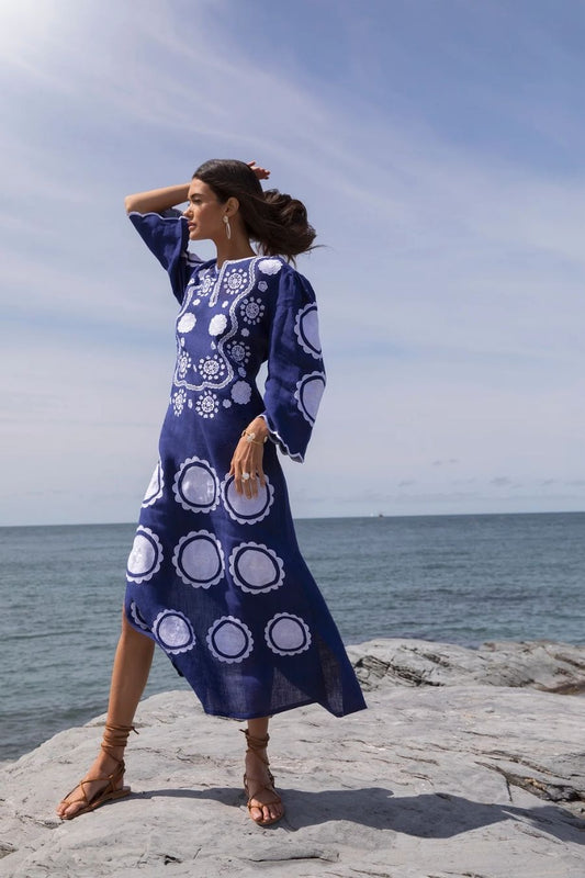 Alice Kaftan in Indigo