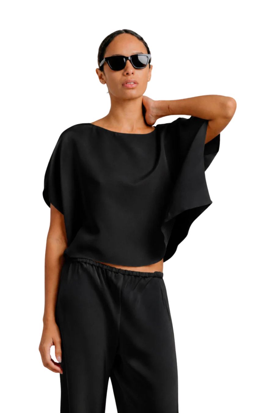 Kaia Dolman Short Sleeve in Black
