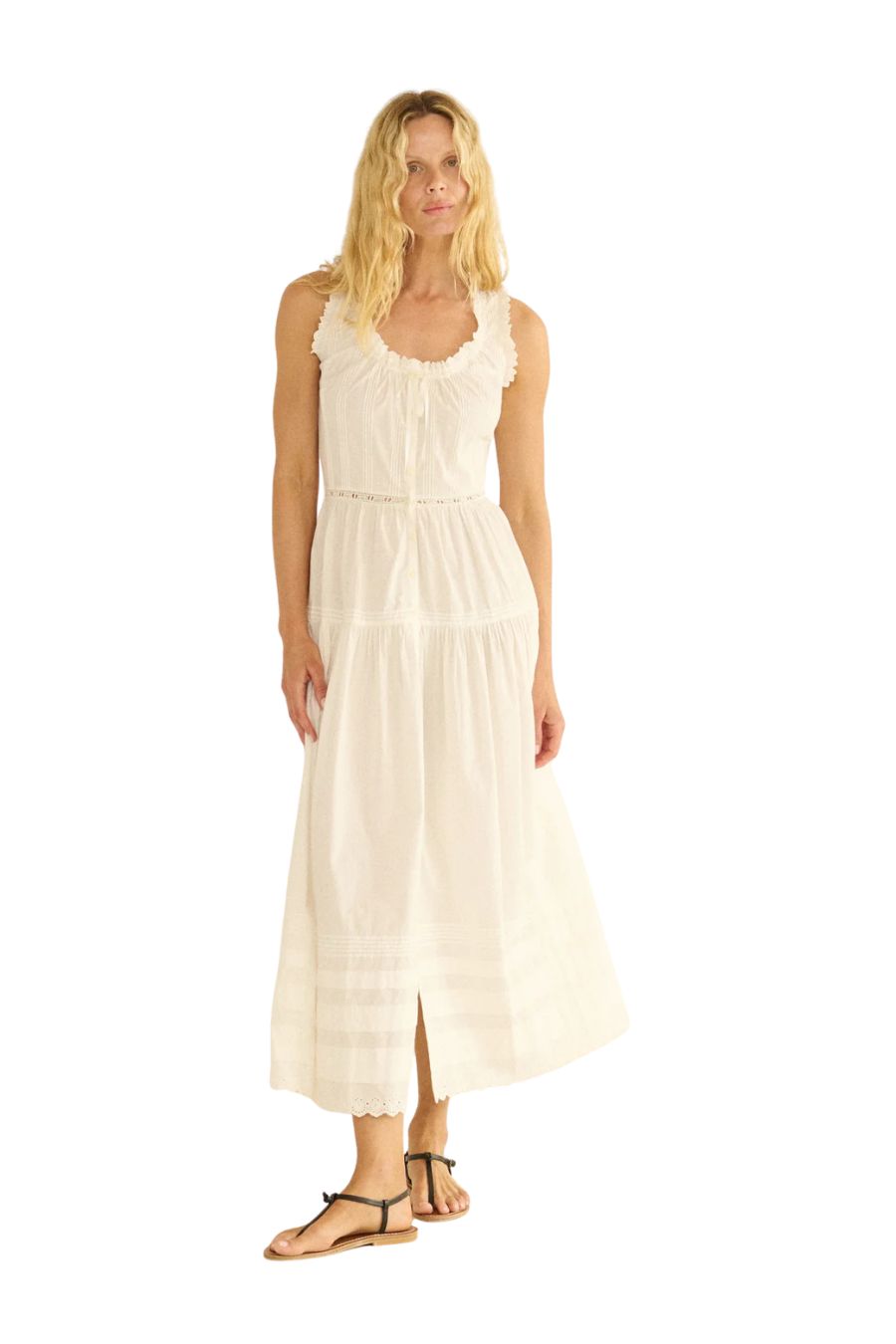 Hortense Dress in Salt