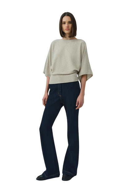 Shai Boxy Tee in Stone