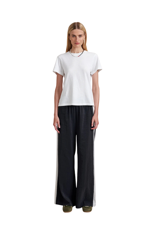 Side Stripe Colby Pant in Black/Stone