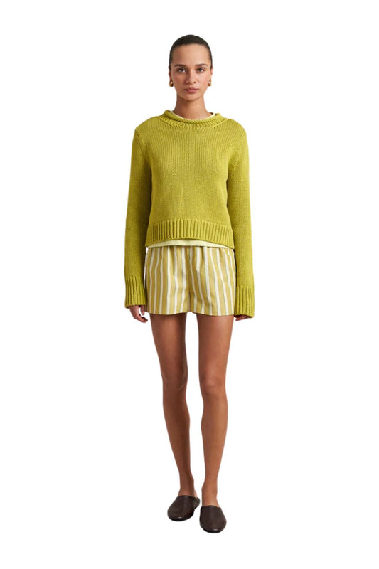 Solid Mini Marina Sweater in Keylime