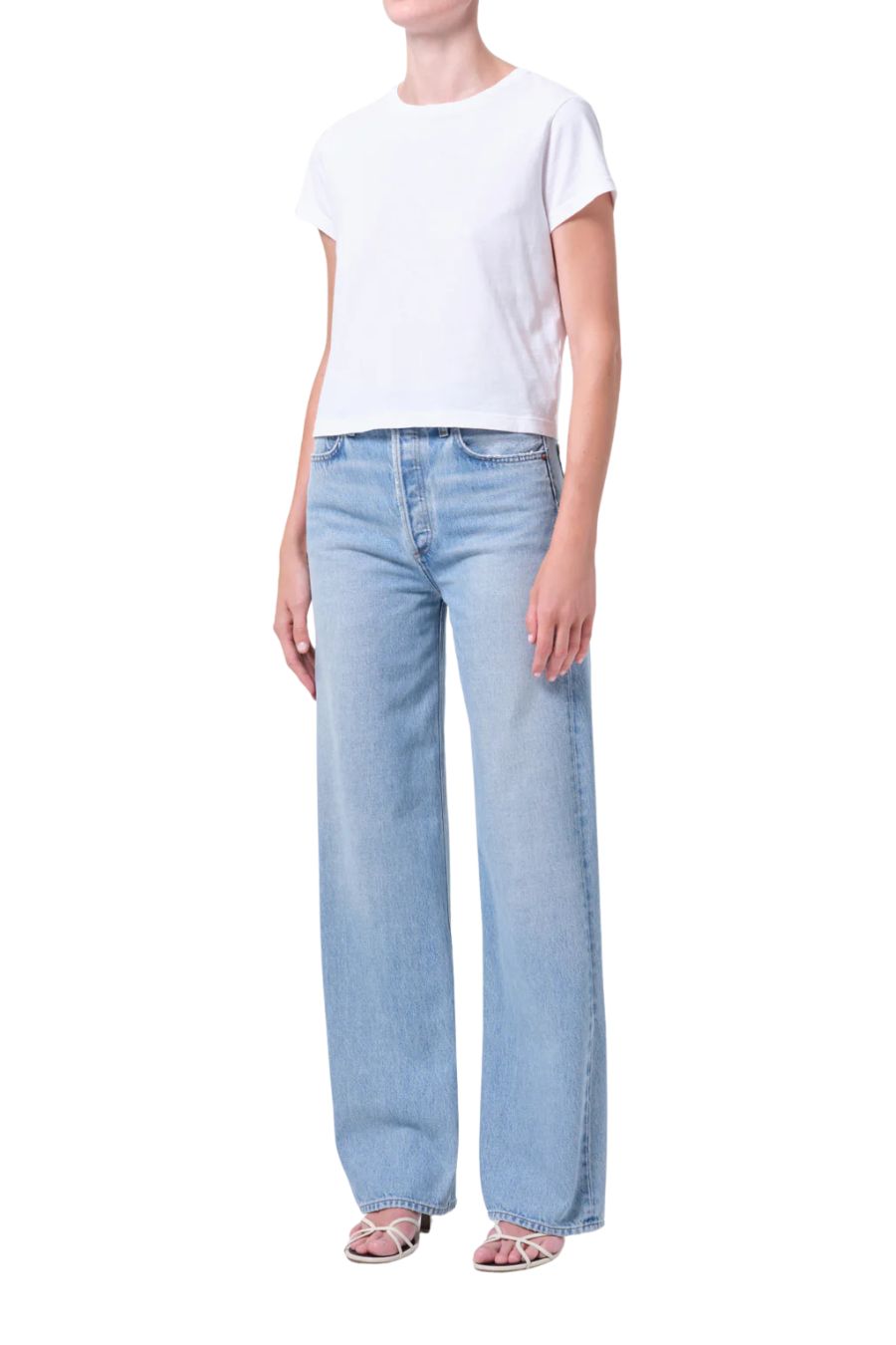 Adine Shrunken Tee in White