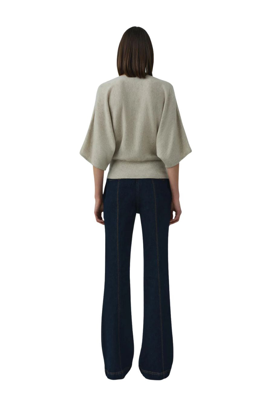 Shai Boxy Tee in Stone