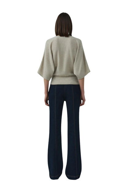 Shai Boxy Tee in Stone