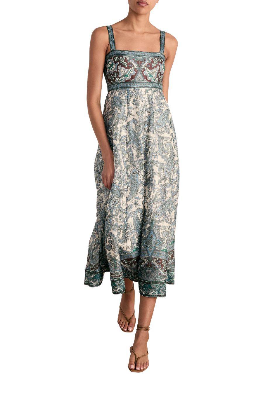 Rye Dress in Ecru Multi