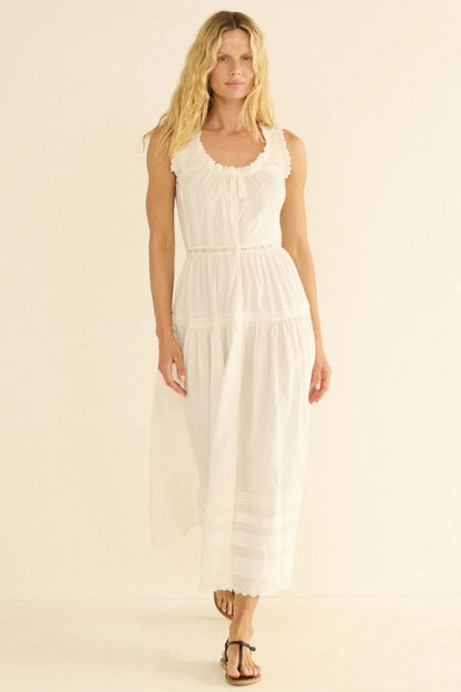 Hortense Dress in Salt