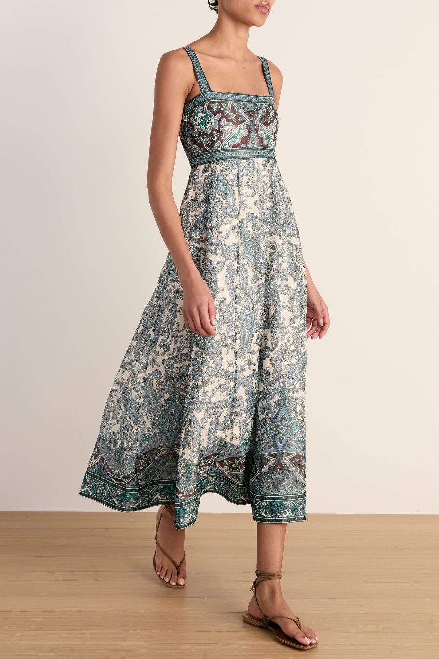 Rye Dress in Ecru Multi