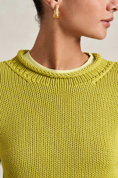 Solid Mini Marina Sweater in Keylime