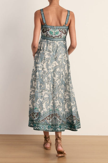 Rye Dress in Ecru Multi