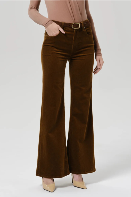 Kimberly 70's Flare Corduroy In Manuka
