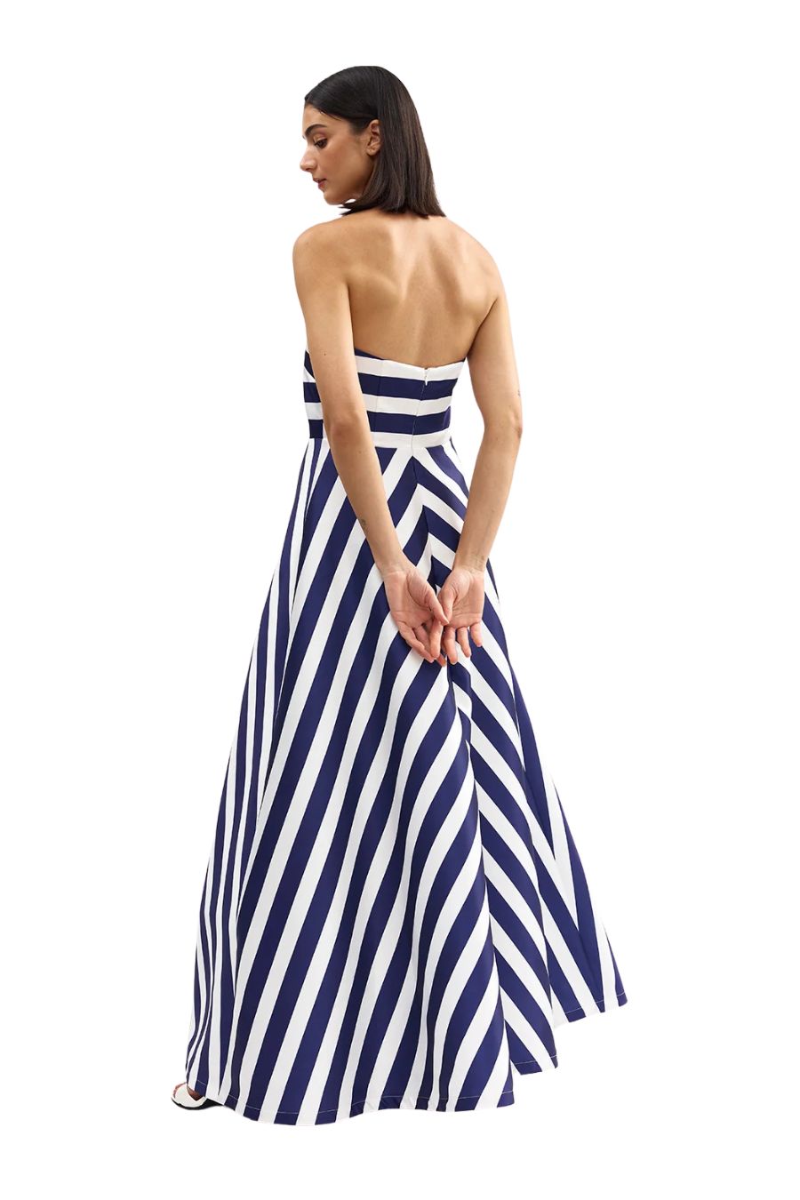 Audrey Gown in Royal Stripe