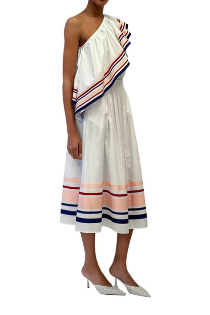 Ribbon Easy Does It Skirt in White Multi