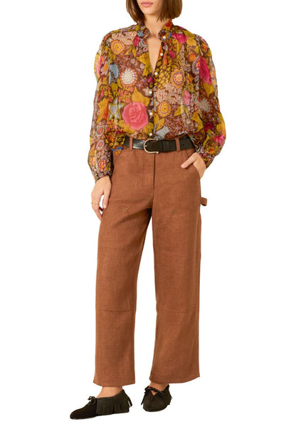 Annabel Bloom Mirage Shirt in Dark Brown