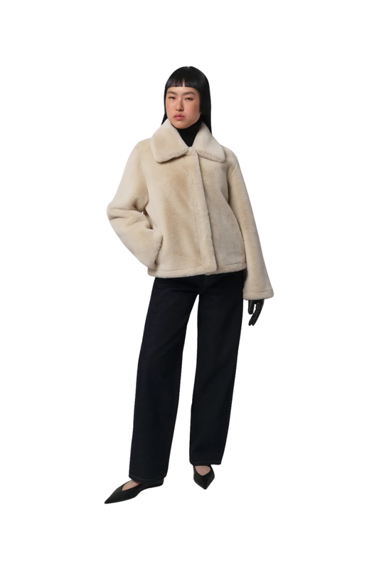 Elis Coat in Latte