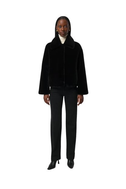 Elis Coat in Noir