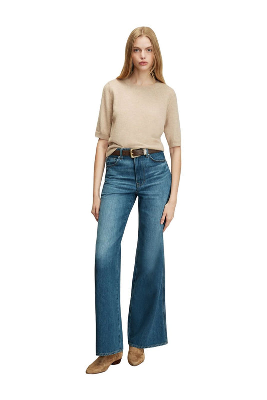Kasey Wide-Leg Jean in Bright Blue