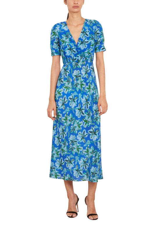 Nora Dress in Waterlily Azure
