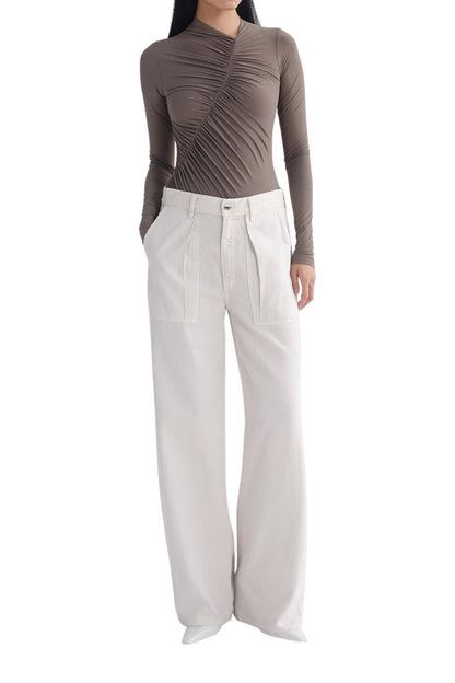Low Curve Utility in Bone by Agolde — designer denim at Bunny & Babe