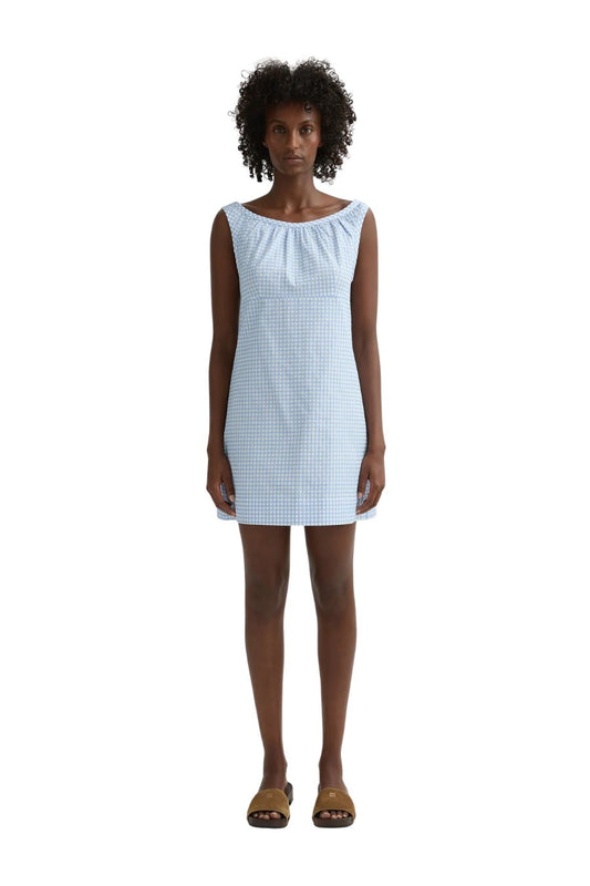 Lila Dress in Blue Gingham