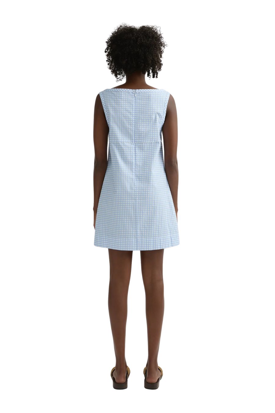 Lila Dress in Blue Gingham