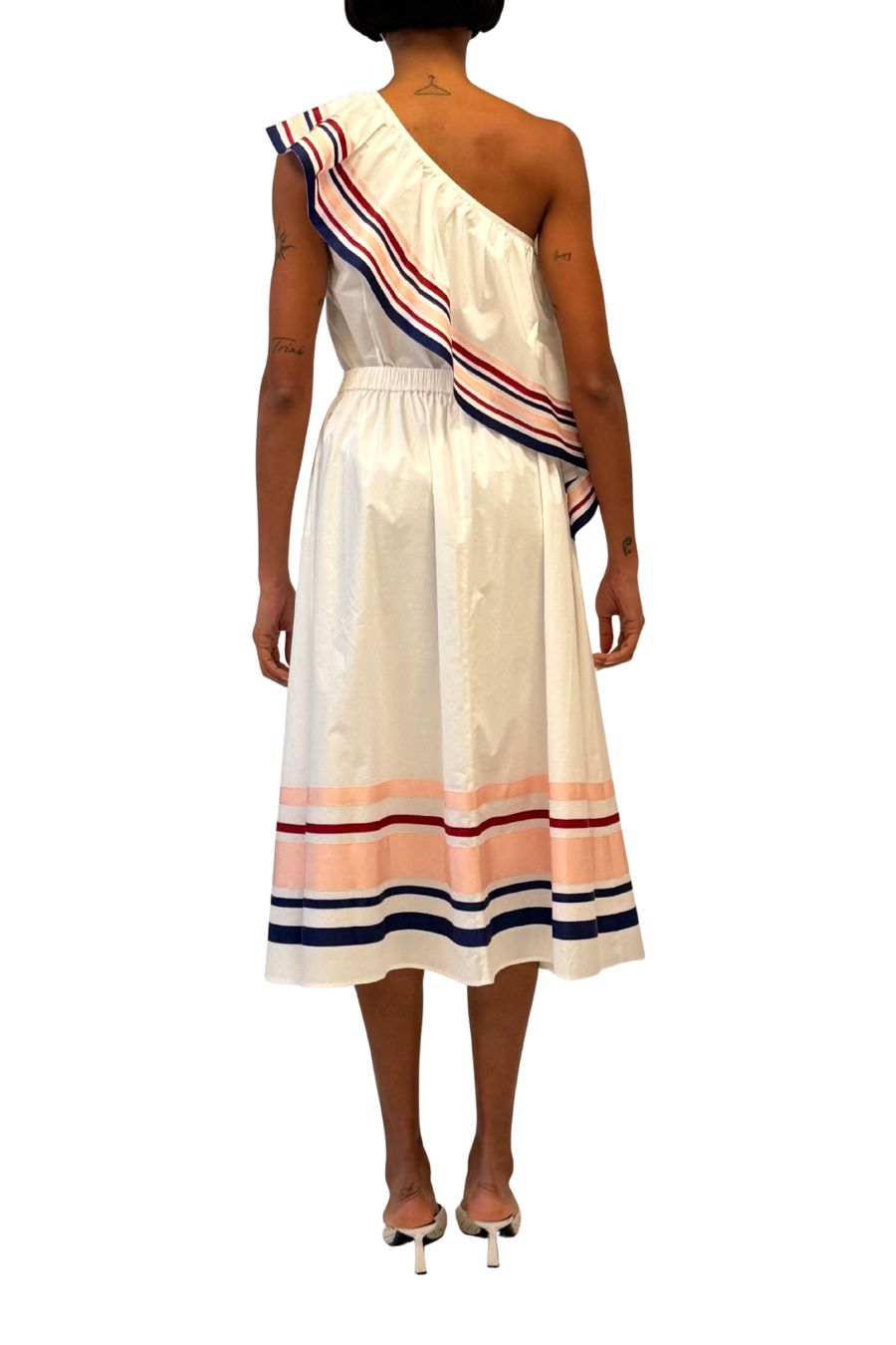 Ribbon Easy Does It Skirt in White Multi