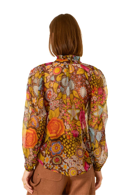 Annabel Bloom Mirage Shirt in Dark Brown