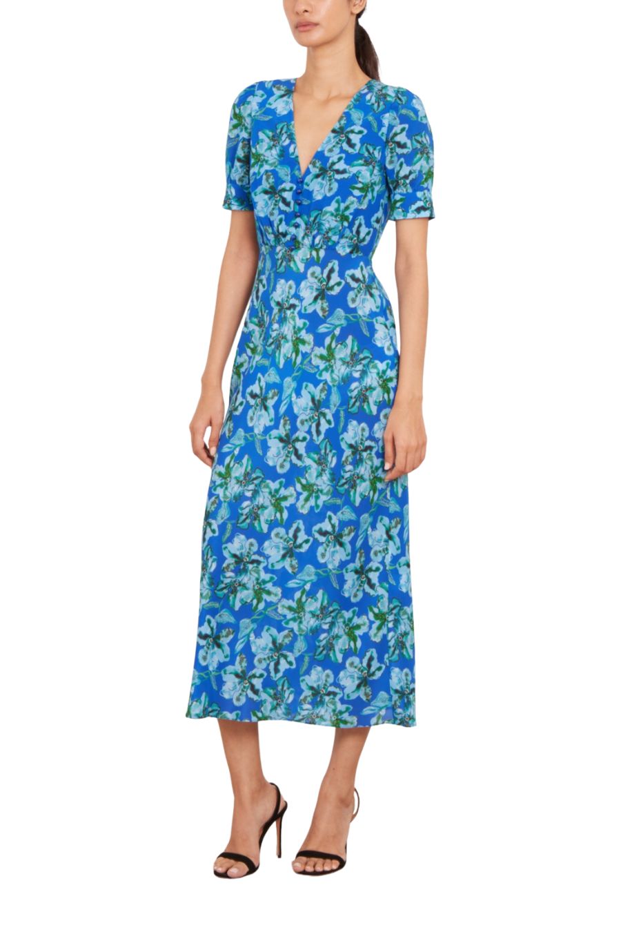 Nora Dress in Waterlily Azure