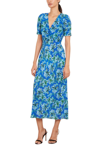 Nora Dress in Waterlily Azure