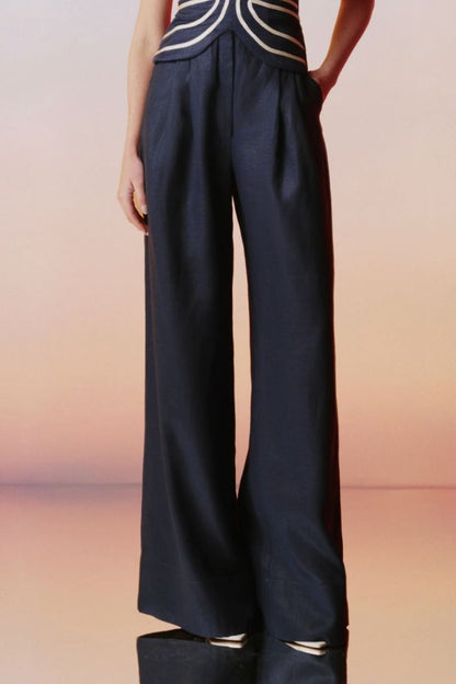 Ancestra Pants in Navy by Andrés Otálora, alternate view