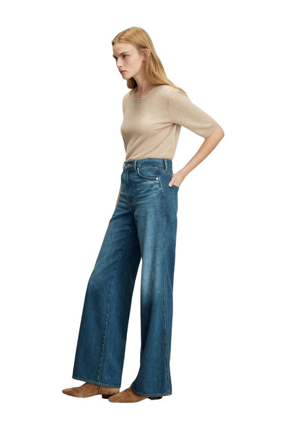Kasey Wide-Leg Jean in Bright Blue