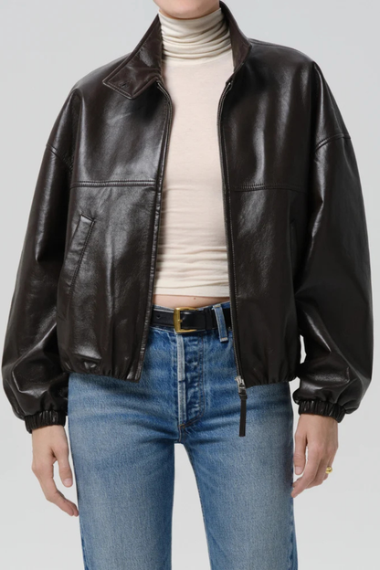 Barracuta Bubble Jacket In Chocolate Dark Brown