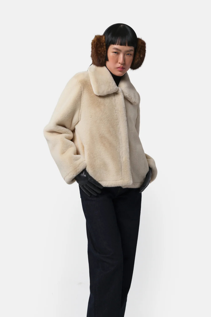 Elis Coat in Latte