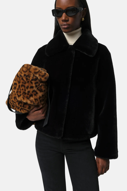 Elis Coat in Noir