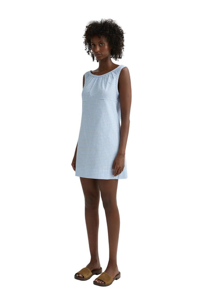 Lila Dress in Blue Gingham