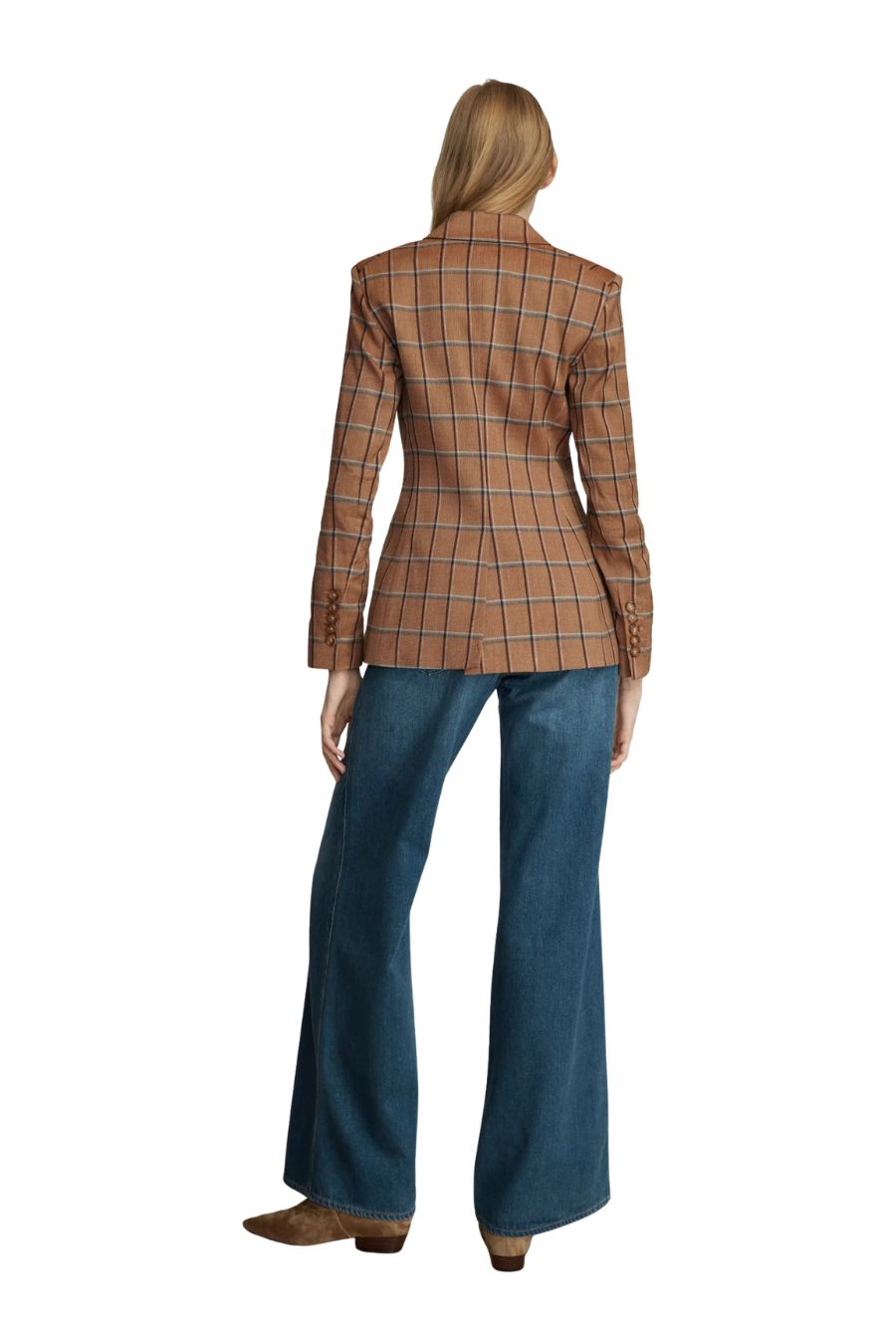 Rickey Plaid Dickey Jacket in Ochre Multi