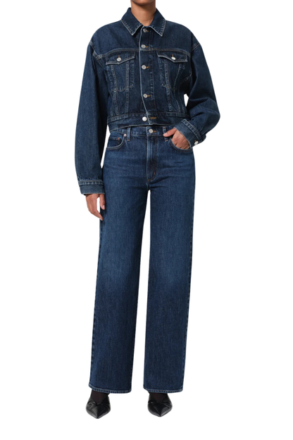 Harper Straight Jean (stretch) in Echo
