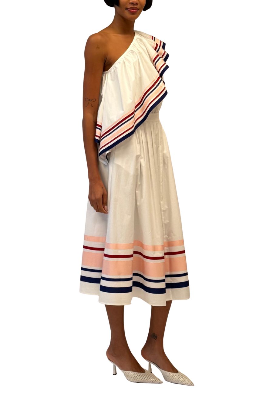 Ribbon Easy Does It Skirt in White Multi
