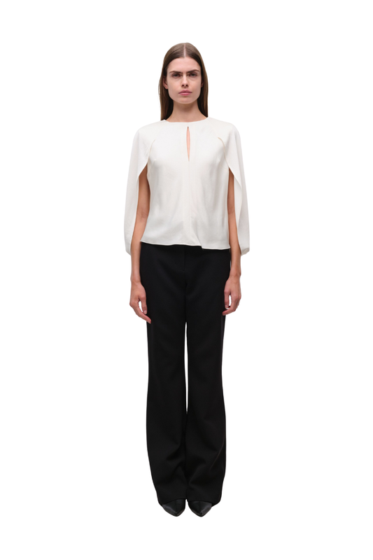 Lauren Cape Top in Ivory by Simkhai