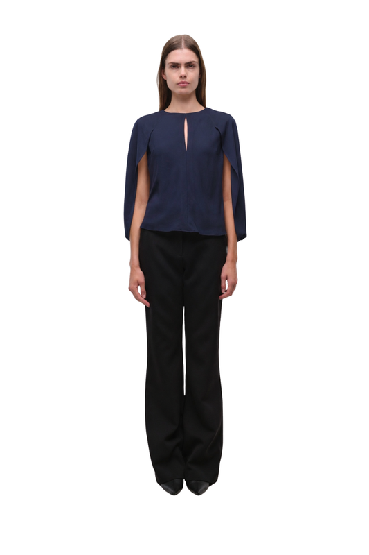 Lauren Cape Top in Ink by Simkhai