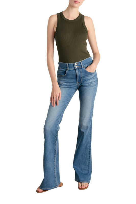 Cropped Jordyn Tank in Loden