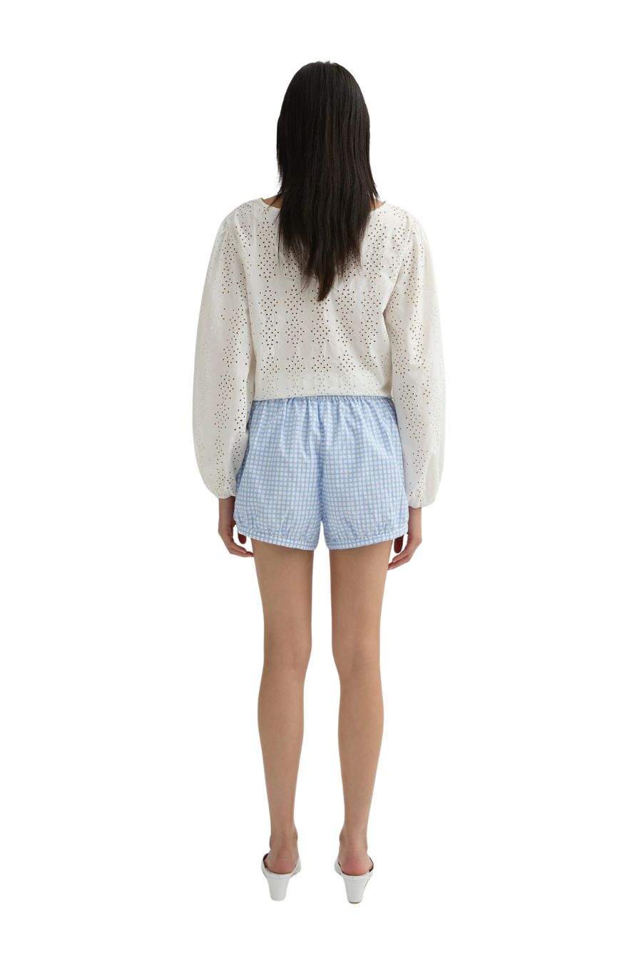 Lila Short in Blue Gingham