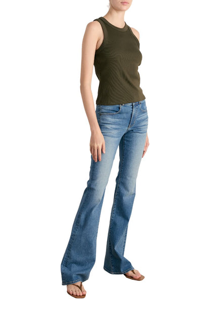 Cropped Jordyn Tank in Loden
