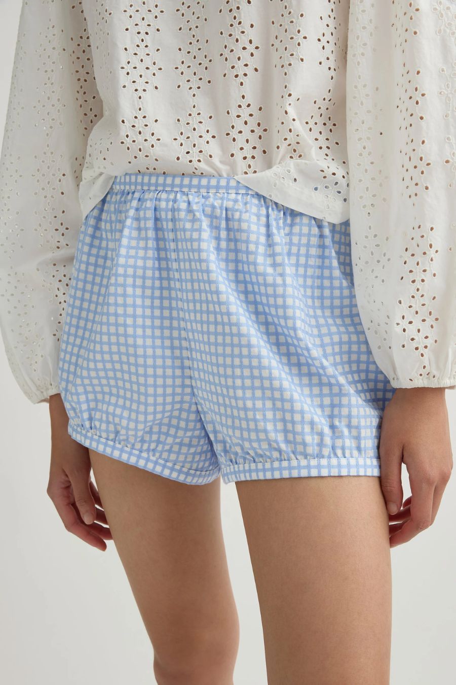 Lila Short in Blue Gingham
