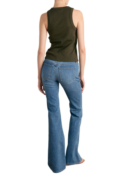 Cropped Jordyn Tank in Loden