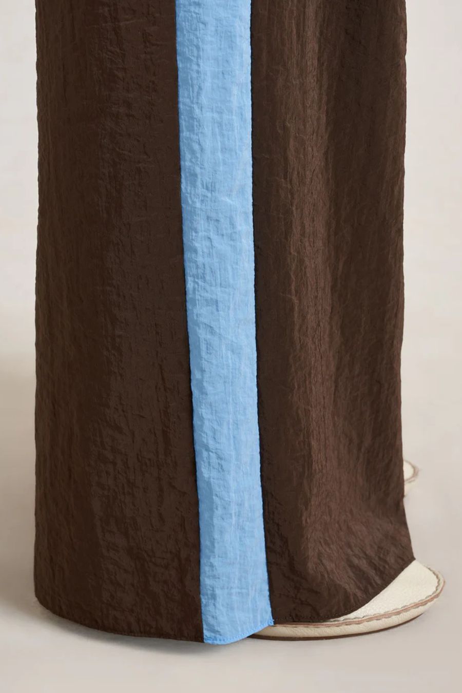 Side Stripe Colby Pant in Chocolate/Cerulean